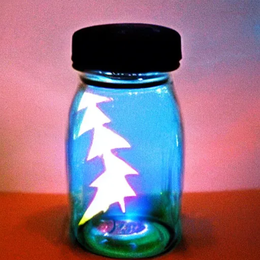 Image similar to a lightning storm in a jar