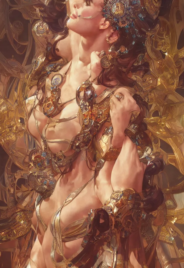 Prompt: goddess ishtar elegant, hyper detailed, ultra definition, photoreal, artstation, unreal engine rendered, concept art, smooth, sharp focus, illustration, art by artgerm and greg rutkowski and alphonse mucha and garis edelweiss