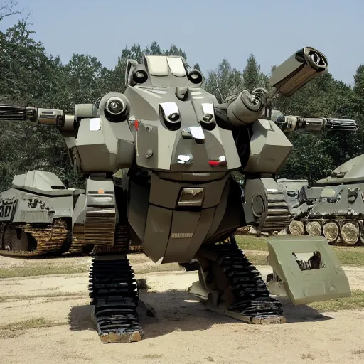 Image similar to Photo of battle Mech of the United States Military. 3000