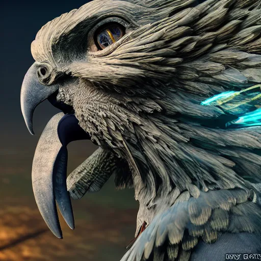 Image similar to a goddess with a big parrot. fantasy magic style. highly detailed 8 k. intricate. lifelike. soft light. sony a 7 r iv 5 5 mm. unreal engine with nanite and path tracing