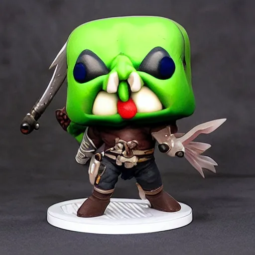 Prompt: hoodwink from dota as a funko pop