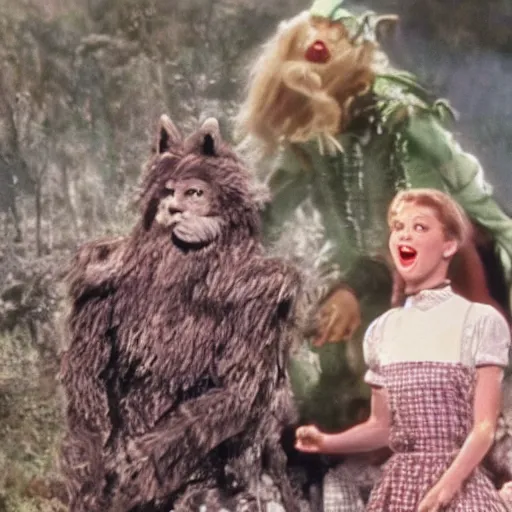 Image similar to film still of taylor swift as dorothy, the wizard of oz ( 1 9 9 0 ), directed by david lynch