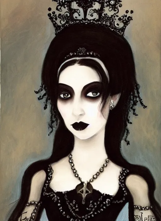 Prompt: gothic princess portrait. by eleanor vere boyle