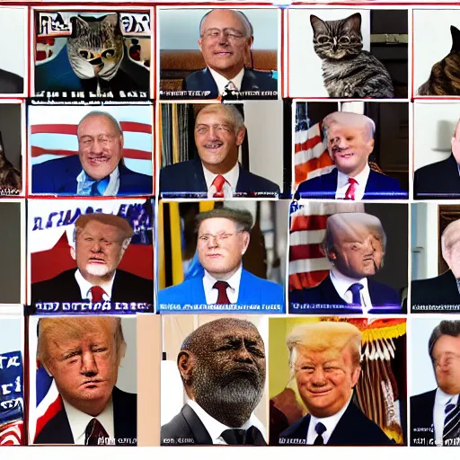 Prompt: a presidential election of cats, realistic 4k