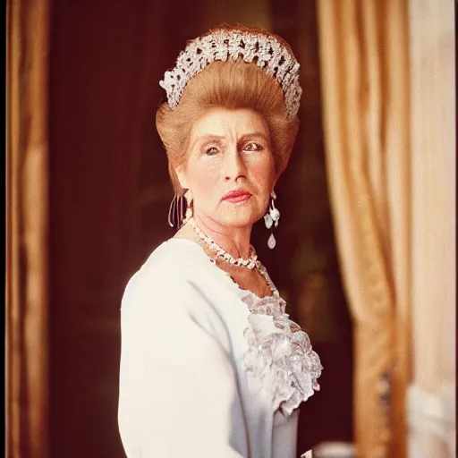 Prompt: Madame Donalde Trump. CineStill