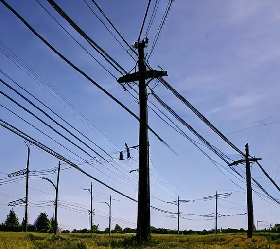 Image similar to realistic powerlines