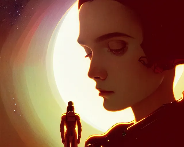 Prompt: photography of 2 0 0 1 space odyssey, deep focus, science fiction, stanley kubrick cinematography, intricate, elegant, highly detailed, digital painting, artstation, concept art, matte, sharp focus, illustration, art by artgerm and greg rutkowski and alphonse mucha