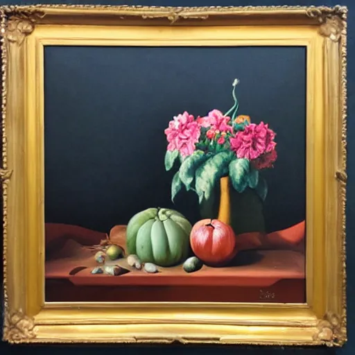 Image similar to smooth transition from landscape to still life, inpainting