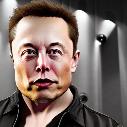 Image similar to elon musk in unreal engine 4 4 k quality super realistic