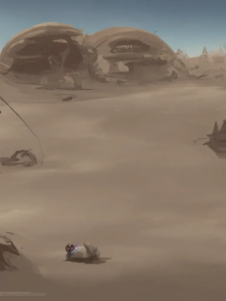 Prompt: quick sand by disney concept artists, blunt borders, rule of thirds