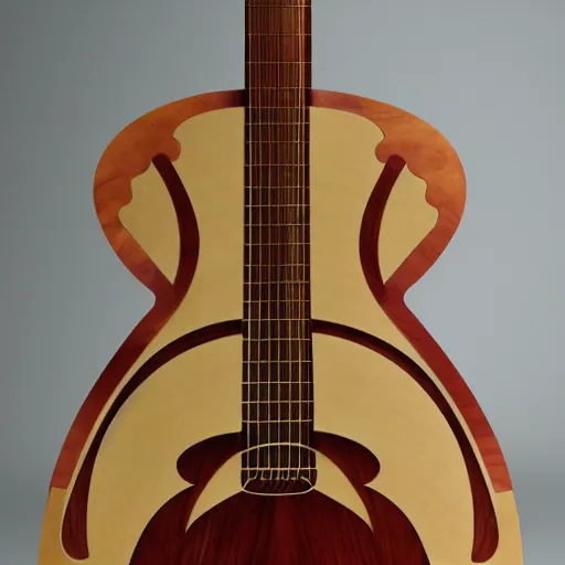 Image similar to guitar designed by frank lloyd wright