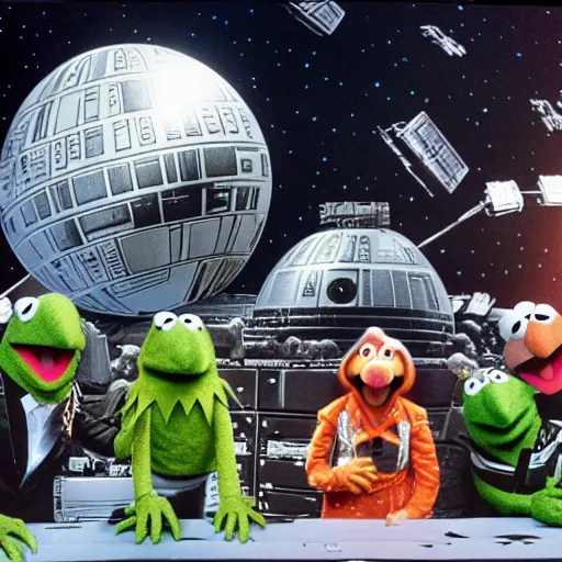 Image similar to muppets storming the death star