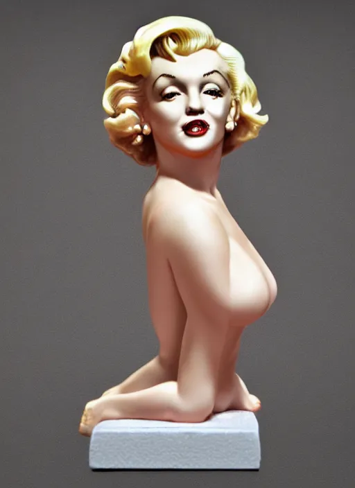 Prompt: 80mm resin detailed miniature of Marilyn Monroe, Product Introduction Photos, 4K, Front view, Full body