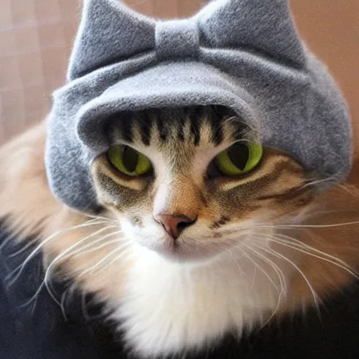 Image similar to cat styled hat highly detailed, smooth, sharp focus