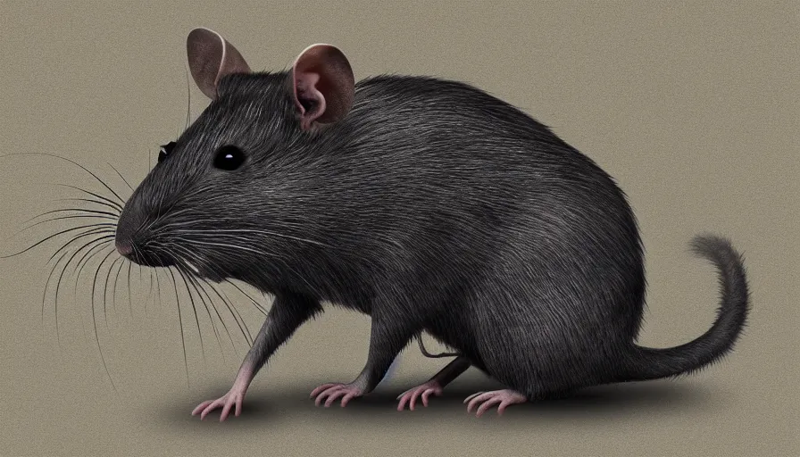 Image similar to advanced civilisation of rats, digital art, rendering