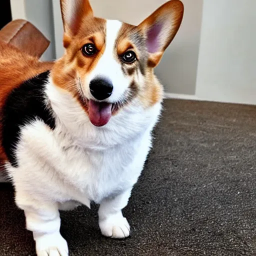 Image similar to corgis wearing business suits