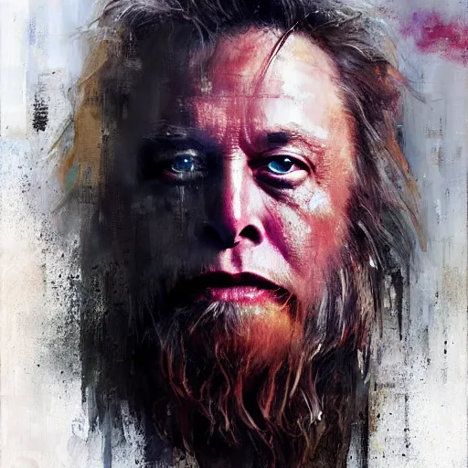 Image similar to chewbacca elon musk by jeremy mann