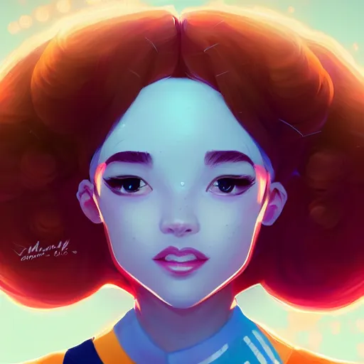 Prompt: a portrait of a beautiful cheerleader, art by lois van baarle and loish and ross tran and rossdraws and sam yang and samdoesarts, digital art, highly detailed, intricate, sharp focus, Trending on Artstation HQ, deviantart, unreal engine 5, 4K UHD image