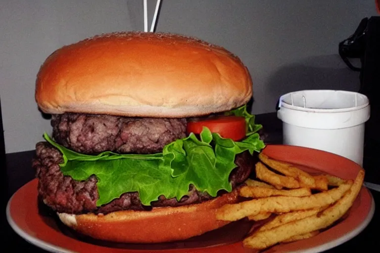 Image similar to 1 0 lb burger