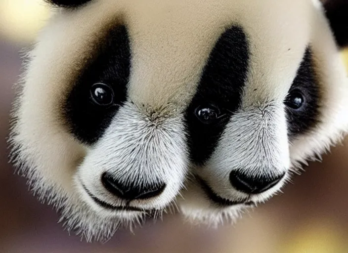Prompt: microscopic panda found in microscope