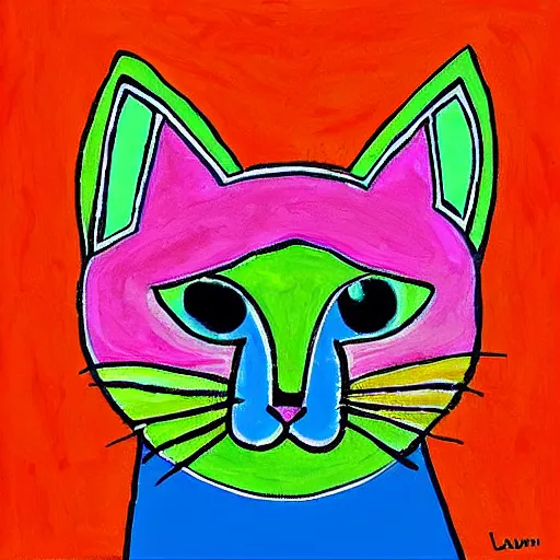 beautiful cat illustration by laurel burch | Stable Diffusion | OpenArt