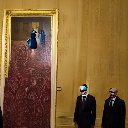 Image similar to vladimir putin in the backrooms, photo