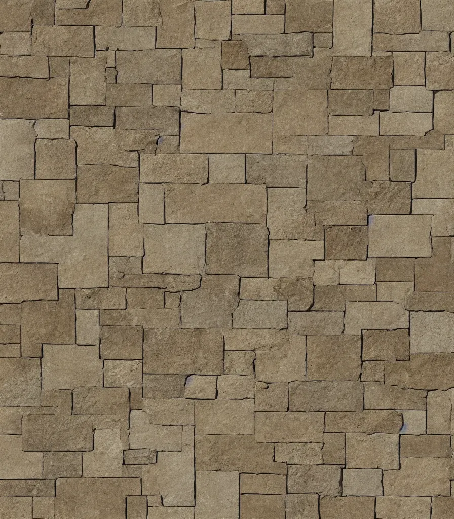 Image similar to texture map of beige stone with horizontal rectilinear engraving cutout