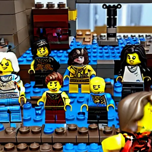 Prompt: Lego Game of Thrones