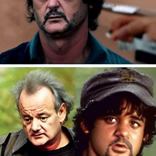 Image similar to bill murray is john rambo