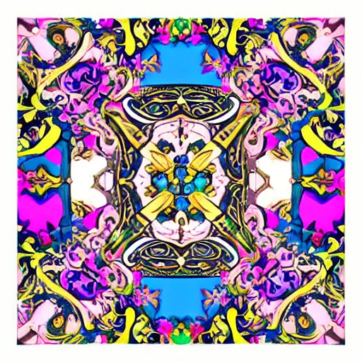 Prompt: maximalist pastel goth baroque decora jester themed colorful cmyk royalty ornamental maximalism early computer graphics frames for sale, artistic creativity