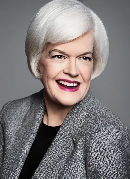Image similar to portrait of beautiful 3 0 - year - old female newt gingrich by mario testino, headshot, detailed, award winning, sony a 7 r