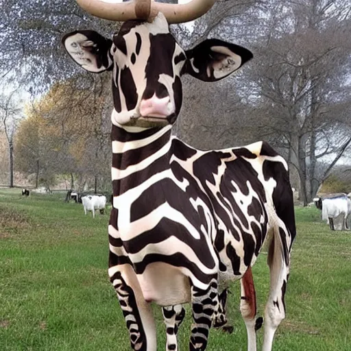 Image similar to 📦🦓🐄