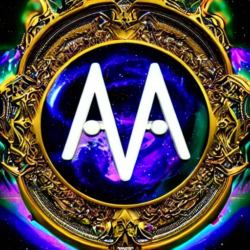 Image similar to a and w vaporwave logo, digital art, cosmic, 3 d high definition, trending on art station, photorealistic, high resolution, 8 k, octane, hyper detailed, insane details, intricate, elite, ornate, elegant trend, highly detailed and intricate, sharp focus, photography, unreal engine