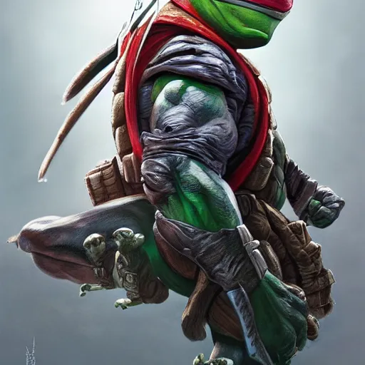 Prompt: teenage mutant ninja turtle, Boris Johnson, marvel, dark, intricate, highly detailed, smooth, artstation, digital illustration by Ruan Jia and Mandy Jurgens and Artgerm and Wayne Barlowe and Greg Rutkowski and Zdislav Beksinski, octane render, hyper realistic, sharp focus, 8k