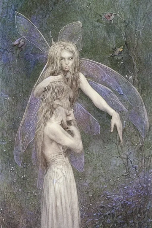 Image similar to a faerie by alan lee