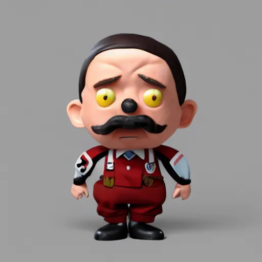 Image similar to adolf hitler as yoohoo toy, realistic, octane render, trending on artstation, grteg rutkowski