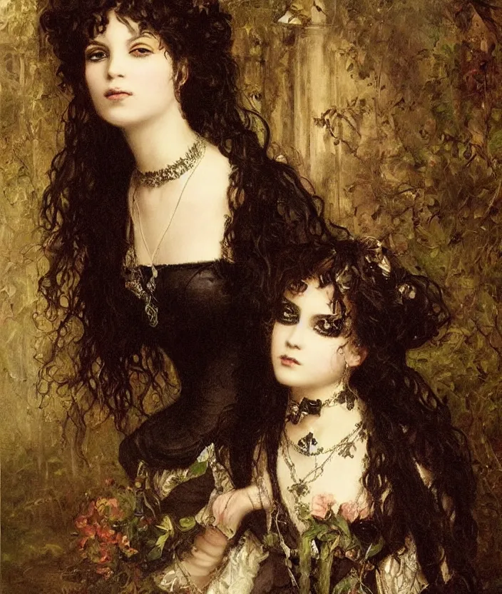 Image similar to gothic princess portrait by william - adolphe bouguerea, highly detailded