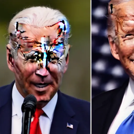 Prompt: donald trump sleeping with joe biden