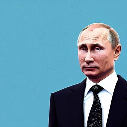 Image similar to vladimir putin with blue crystals