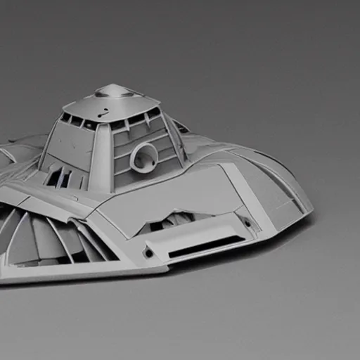 Image similar to a 3d printed space ship