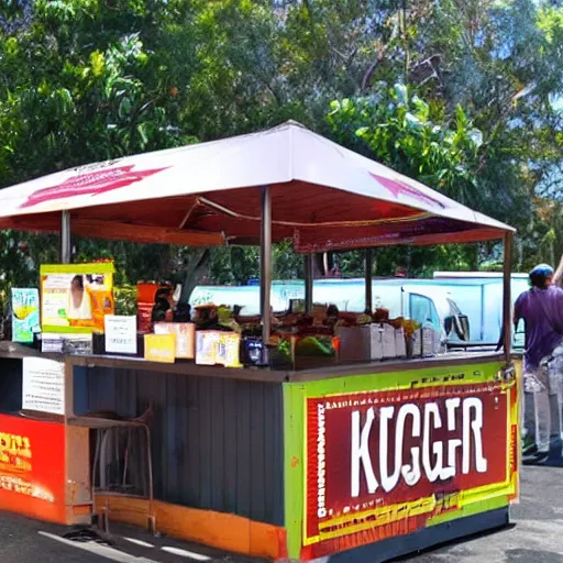 Image similar to kangaroo burger stand