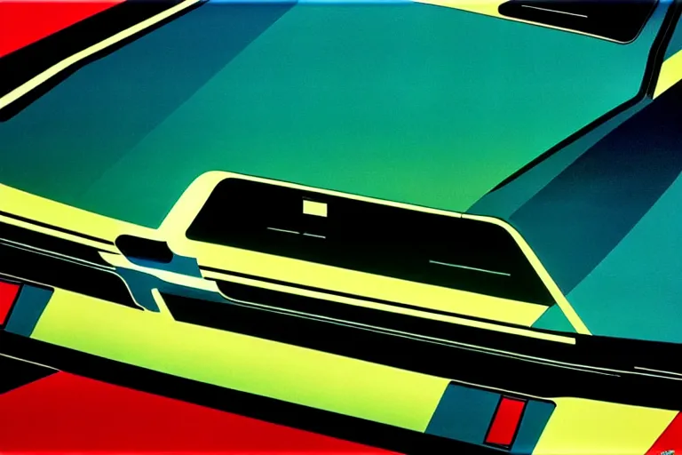 Prompt: designed by syd mead stylized poster of a single 1 9 6 9 amc amx / 3 citroen ds bmw m 1 concept, thick neon lights, ektachrome photograph, volumetric lighting, f 8 aperture, cinematic eastman 5 3 8 4 film