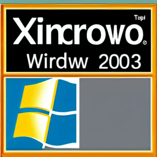 Prompt: windows 2 0 0 3 logo