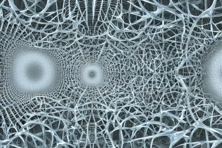 Image similar to a complex organic fractal 3 d ceramic megastructure, cinematic shot, photo still from movie by denis villeneuve