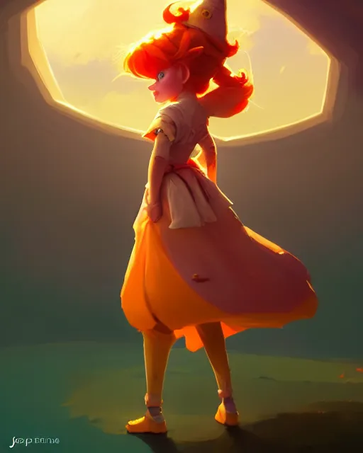 Image similar to cool ginger girl. she is dressed as a princess, bright backlit, key lighting, smooth, maya render, octane render aesthetic, dota, matte painting concept art, official fanart behance hd artstation by jesper ejsing, by rhads and makoto shinkai and lois van baarle and ilya kuvshinov and rossdraws