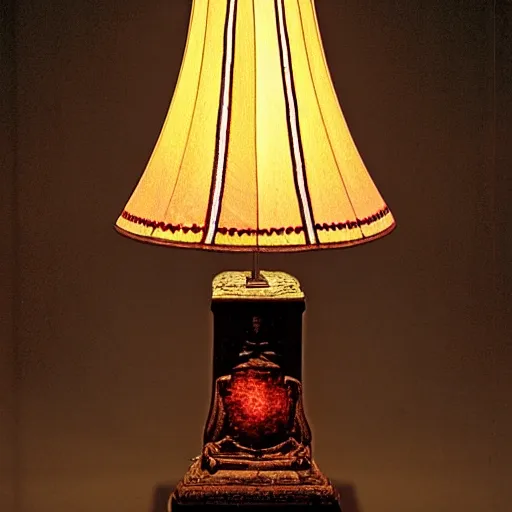 Prompt: a lamp by frank buchwald