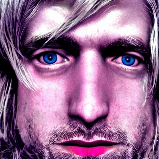 Image similar to colour masterpiece surreal closeup portrait photography of kurt cobain by fandias, deviantart 8 k