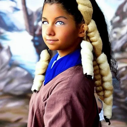 Image similar to photo of real life Katara from Avatar