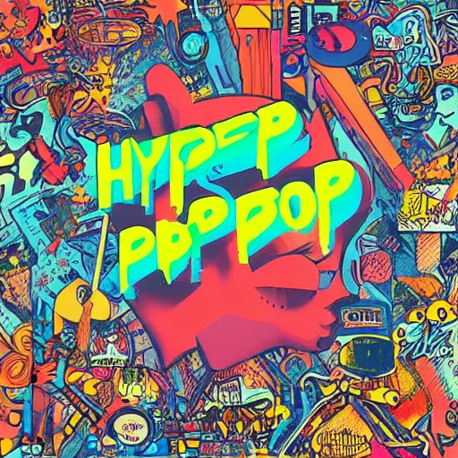 Prompt: hyperpop album cover