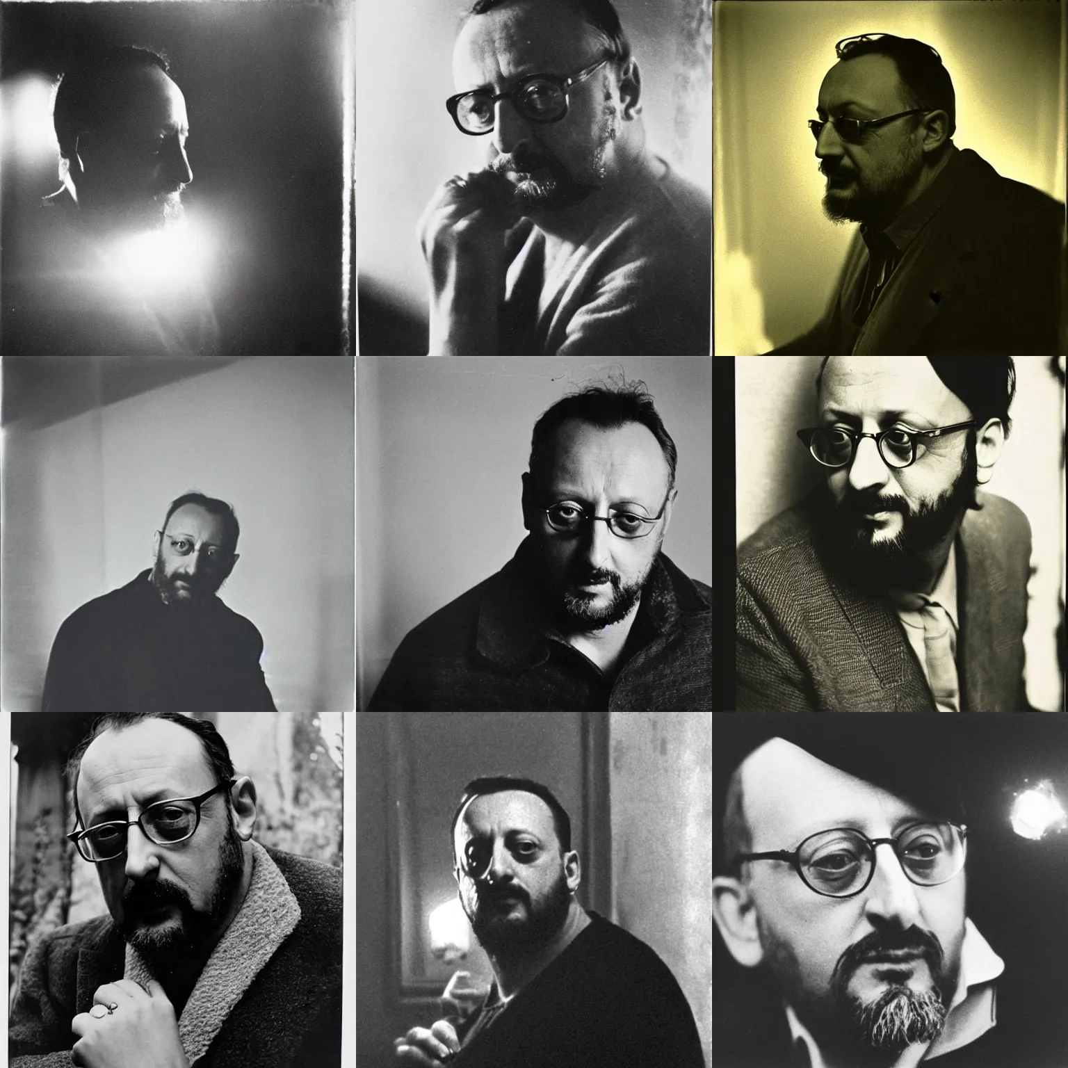 Prompt: a photo by josef sudek, atmospheric, magical, beautiful lights : portrait of forty years old jean reno, award winning photo